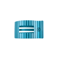Splash Zone Small Flat Rectangle Hair Clip